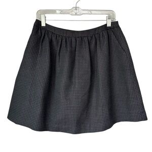 Halogen Gray Check Mini Skater Skirt, size 4